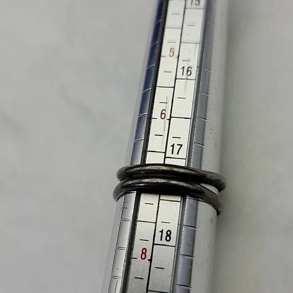 5g Vtg Native American Old Pawn Turquoise And Sterling Silver Size 7 Ladies Ring - Picture 4 of 16